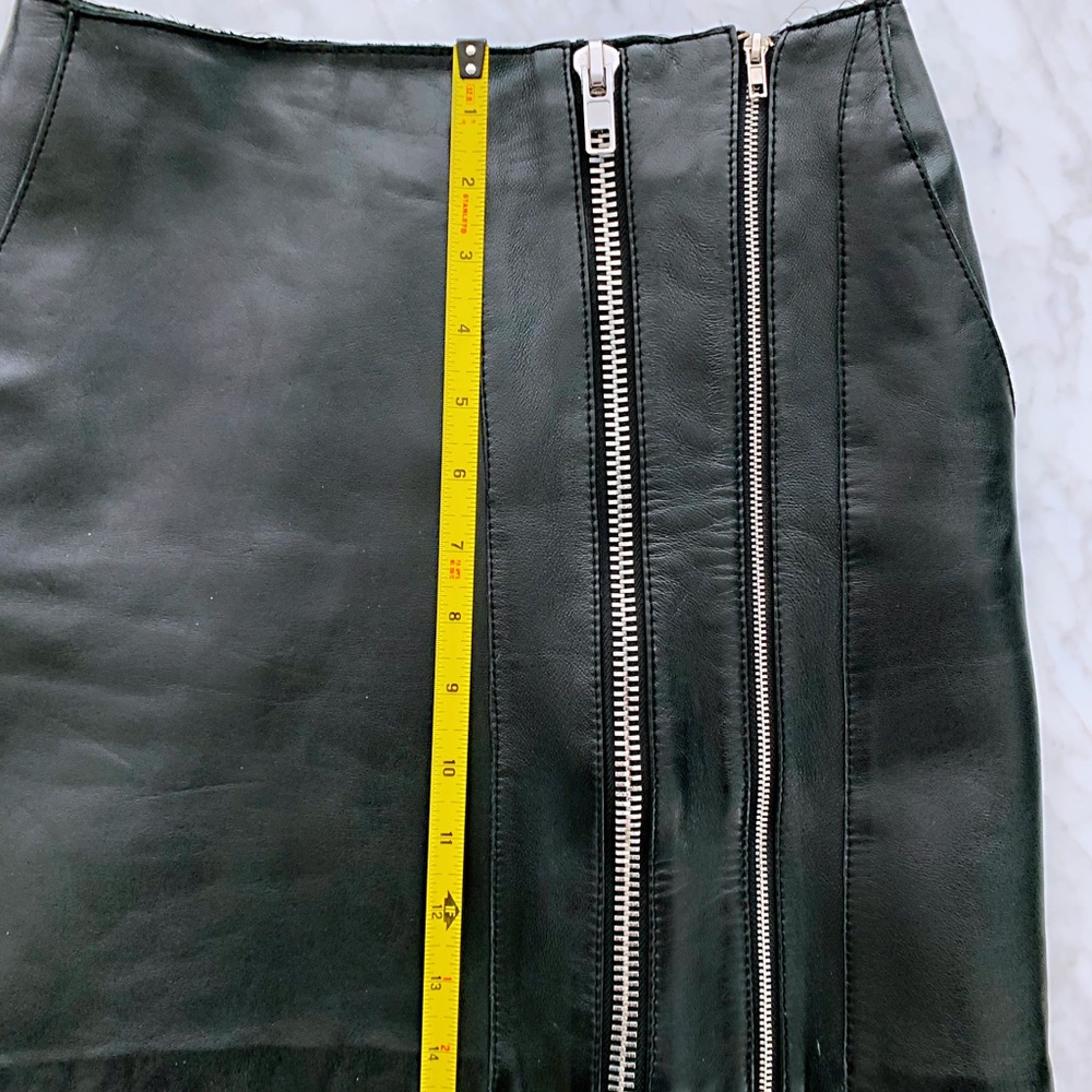 Maje leather mini skirt - Picture 6 of 8